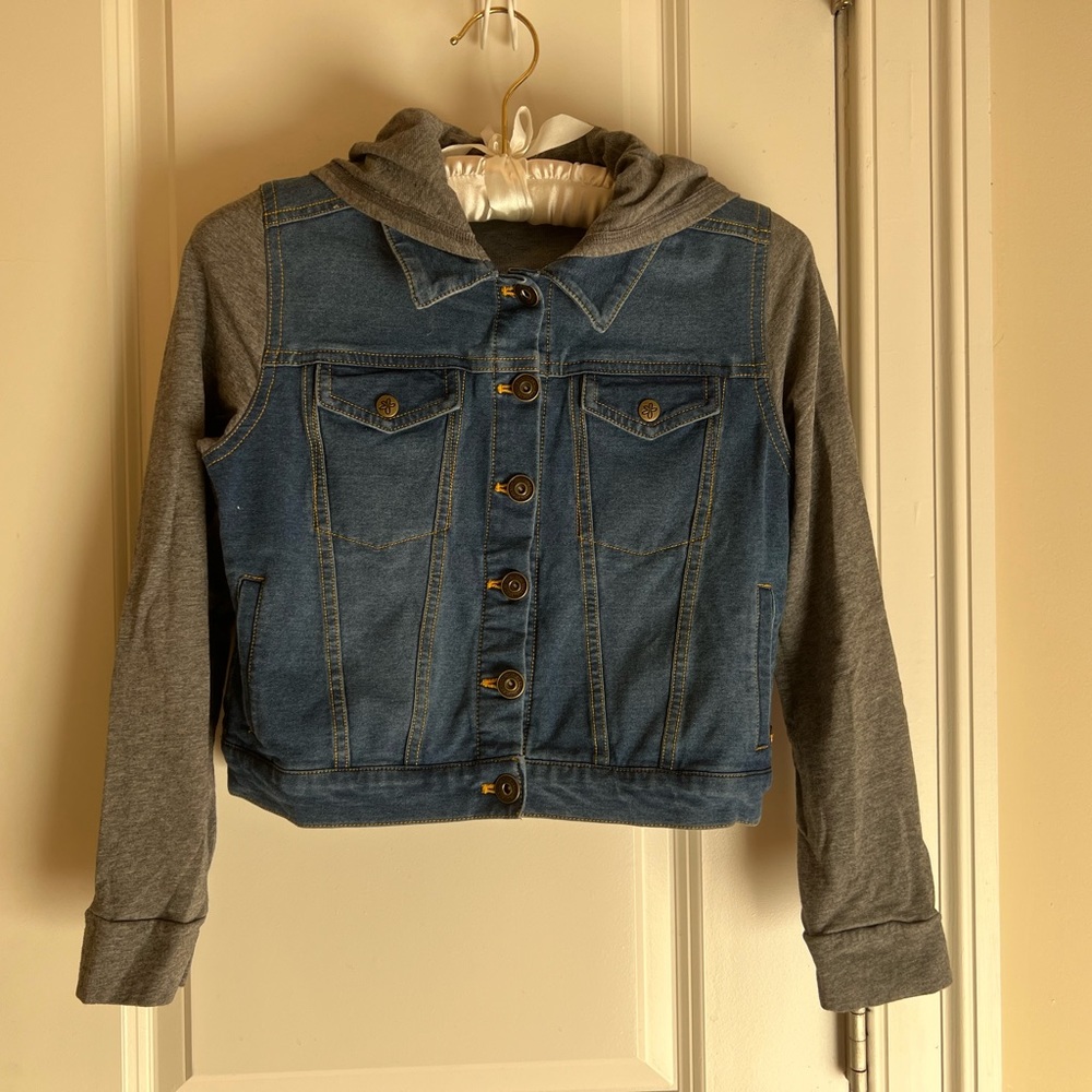 Matilda Jane 435 Jean jacket w/hood, size 12